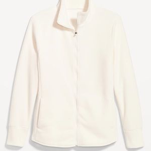 NWT OLD NAVY Microfleece Zip Jacket Color: Creme De La Creme